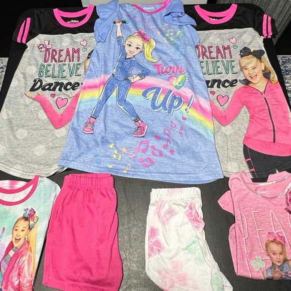 Lot of 5 Girls Size XS and S Nickelodeon Pajama Sets and Nightgowns - Picture 1 of 5
